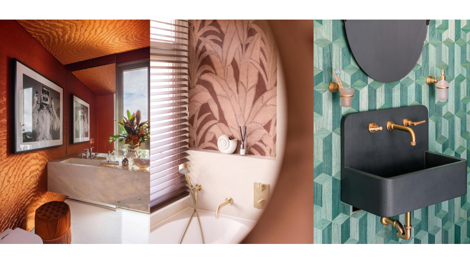 Behang in de badkamer?