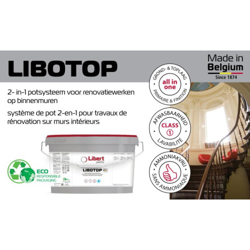 Libert Libotop mat 10L Wit ! PROJECTVERF !