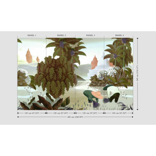 Arte Décors & Panoramiques  Hills of Sapa 97591 Dawn