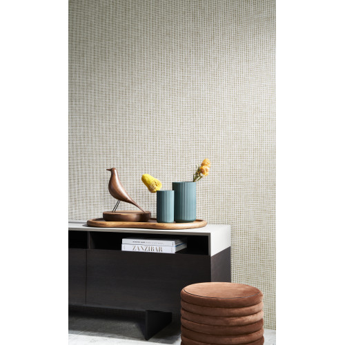 All Naturals Waffle Weave 85533A Warm Grey