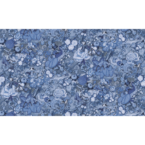 Moooi Wallcovering Tokyo Blue - Rendezvous Tokyo Blue MO3012 Ming Blue