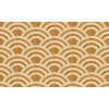 Moooi Wallcovering Tokyo Blue - Lucky O's MO3041 Birch & Gold