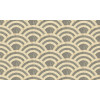 Moooi Wallcovering Tokyo Blue - Lucky O's MO3042 Birch & Silver