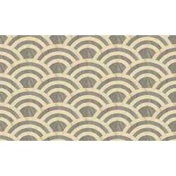 Moooi Wallcovering Tokyo Blue - Lucky O's MO3042 Birch & Silver