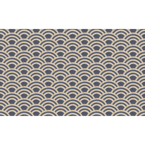 Moooi Wallcovering Tokyo Blue - Lucky O's MO3043 Birch & Blue