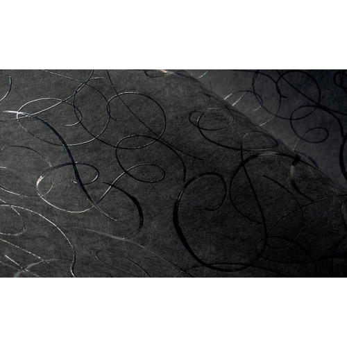 Moooi Wallcoverings Extinct Animals Calligraphy Bird MO2011 Midnight