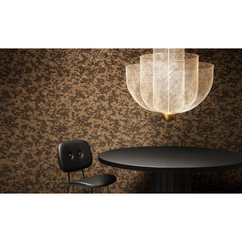 Moooi Wallcoverings Extinct Animals Bearded Leopard MO2053 Blackened Gold