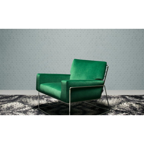 Moooi Wallcoverings Extinct Animals Flying Coral Fish MO2104 Silver Grey